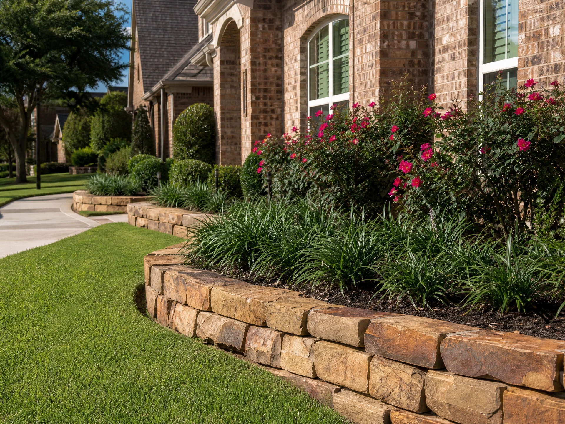 Stone Borders & Edging installation in Dallas-Fort Worth, Texas