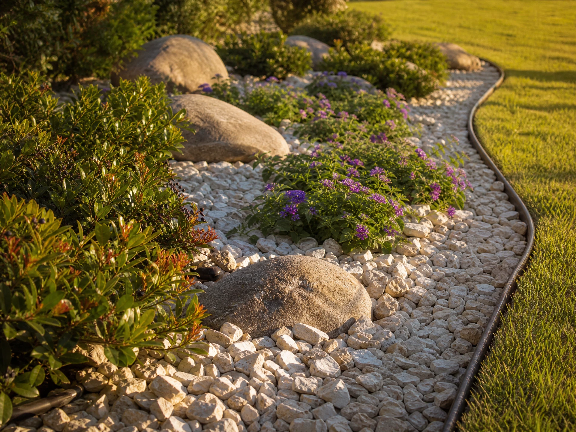 Decorative Rock installation in Dallas-Fort Worth, Texas