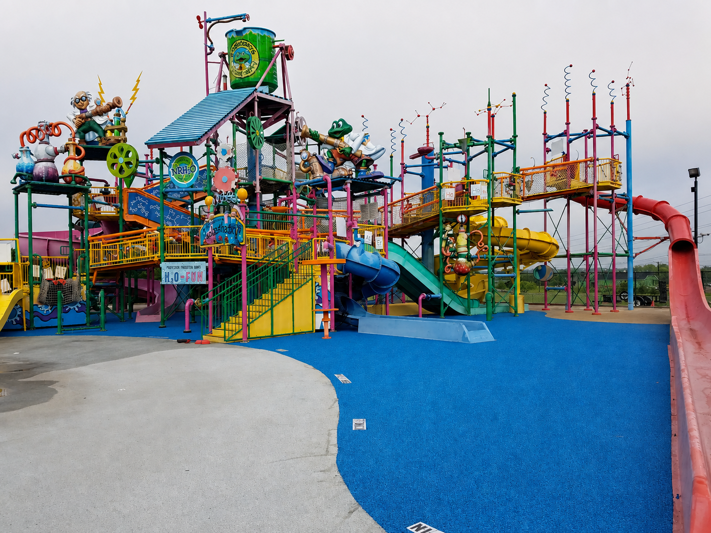 Rubber surfacing completed project