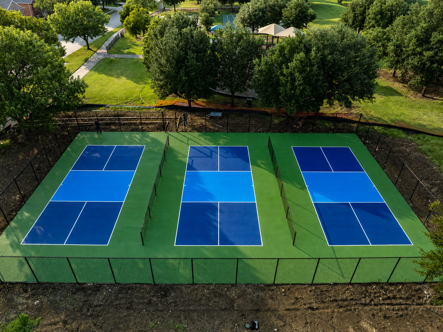 Four pickleball courts facility