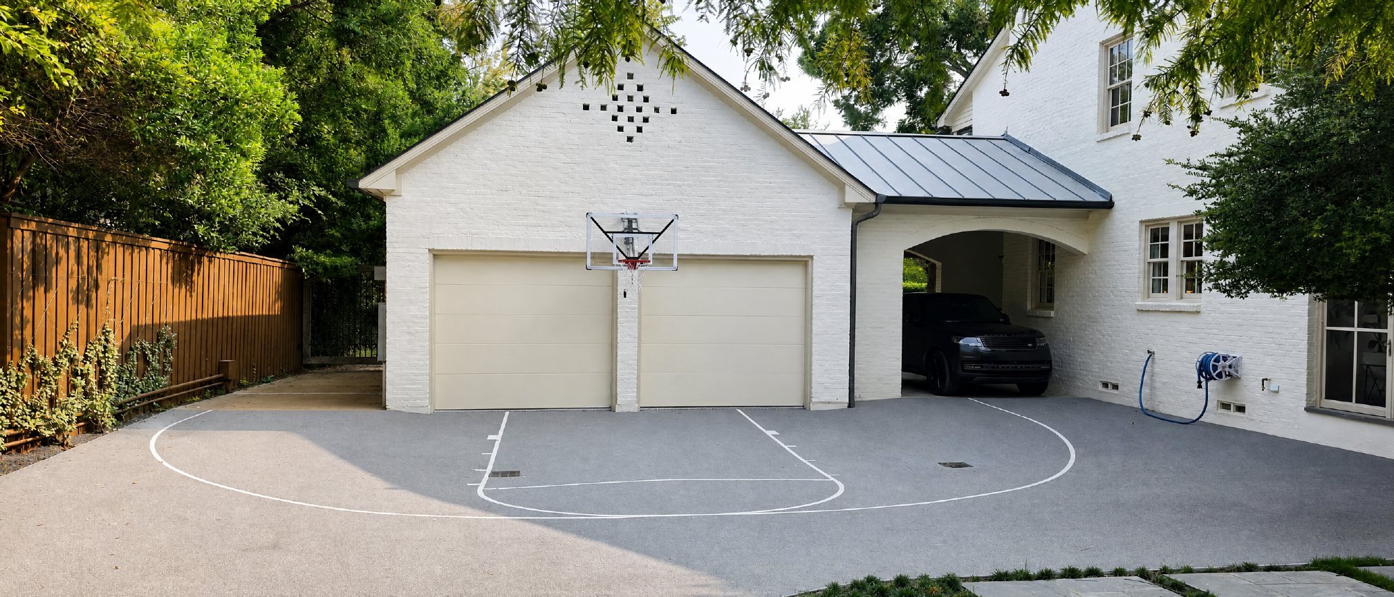 Rubcorp driveway court installation