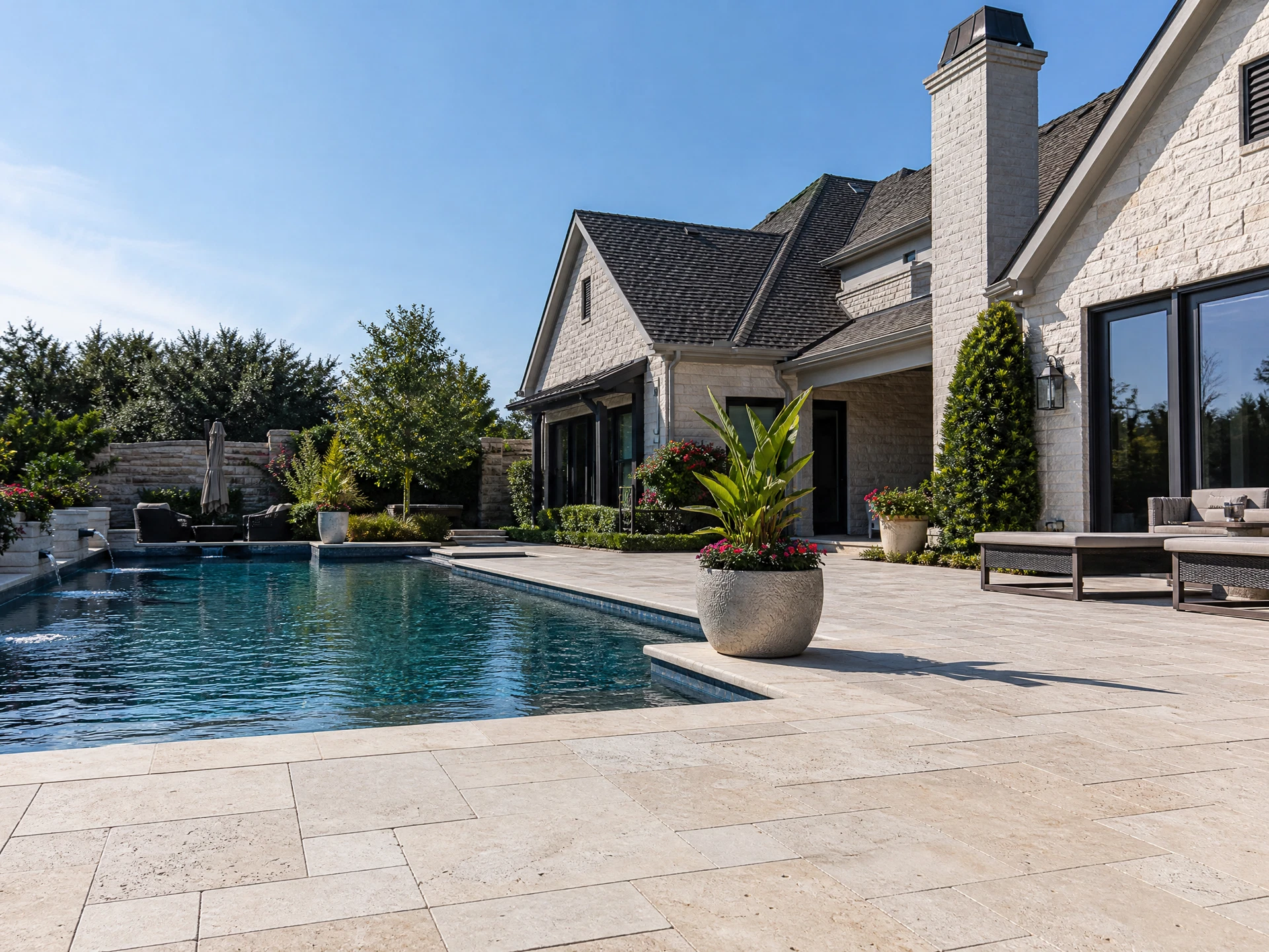 Stone Pool Surrounds